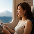 熟女と新幹線 6枚目