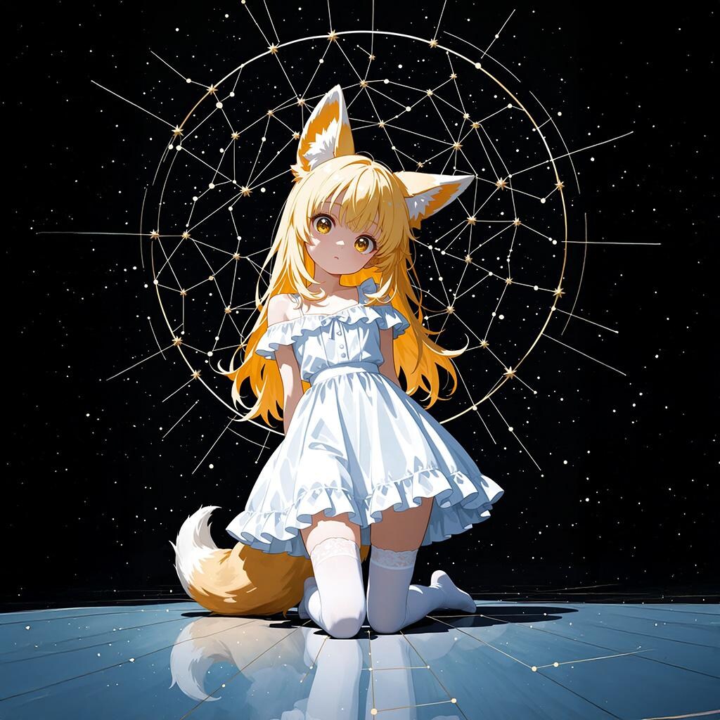 キツネ娘 カラーa