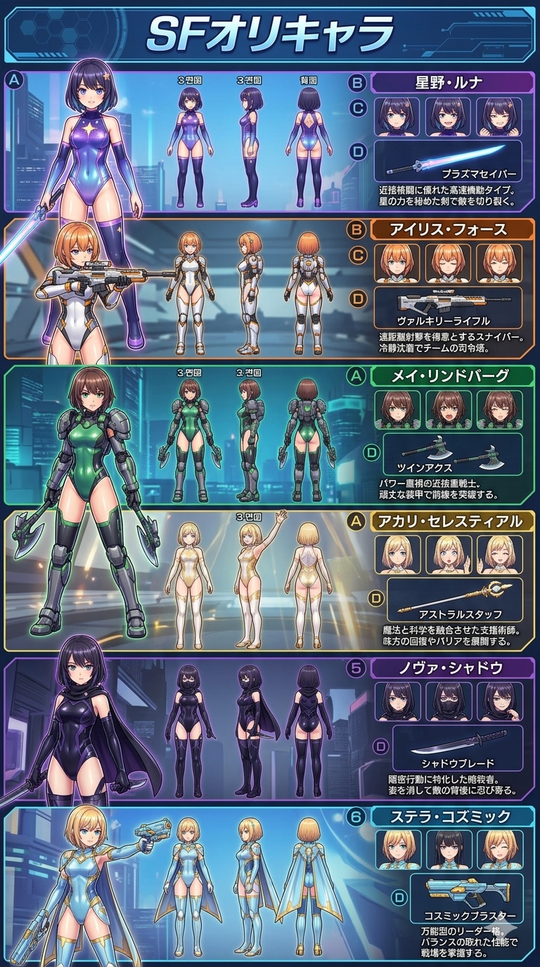 SFオリキャラ
