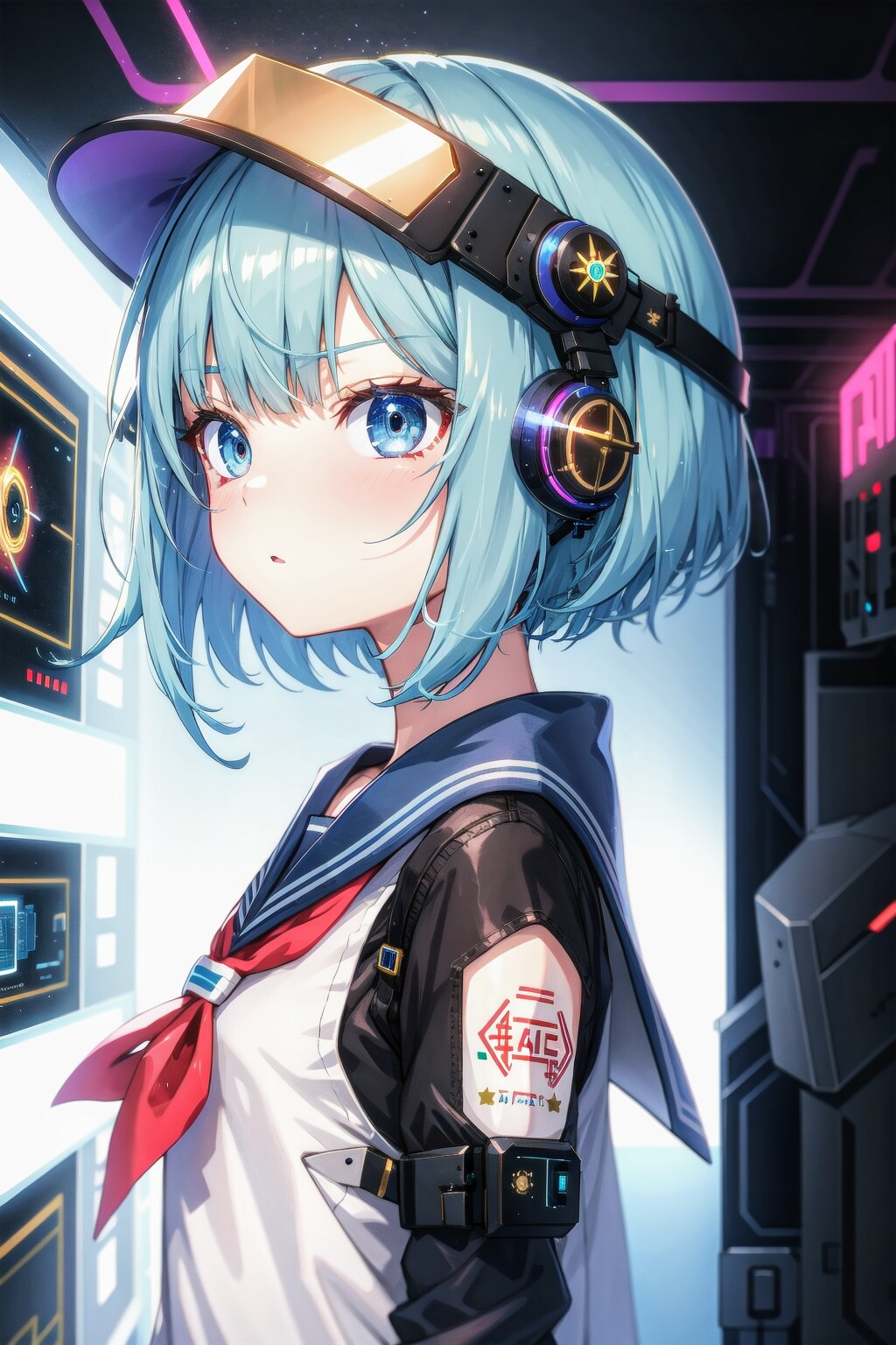 新·制服偏愛　〜近未来的セーラー服〜 | の人気AIイラスト・グラビア