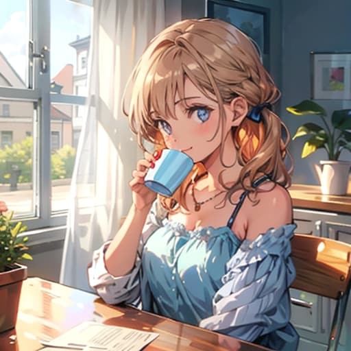 朝のコーヒー | の人気AIイラスト・グラビア