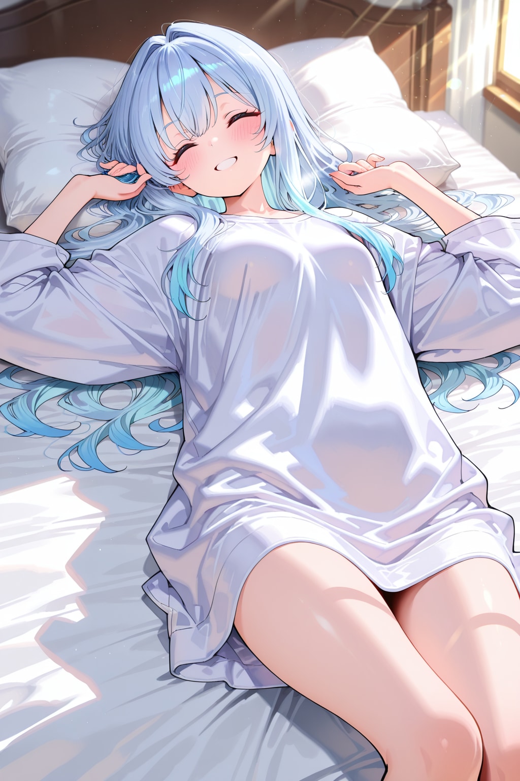 シャツ借りちゃったけどよかったかな？ | の人気AIイラスト・グラビア