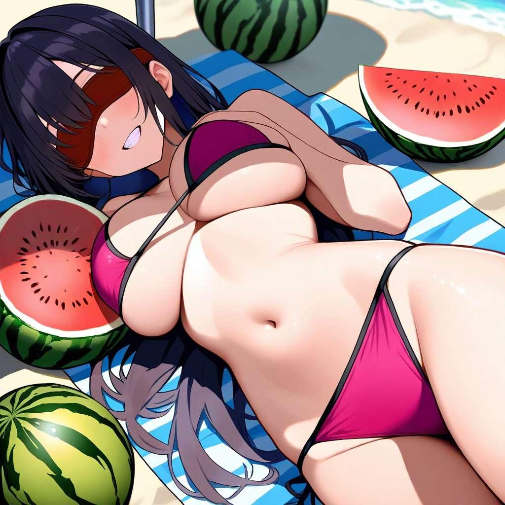 スイカがいっぱい