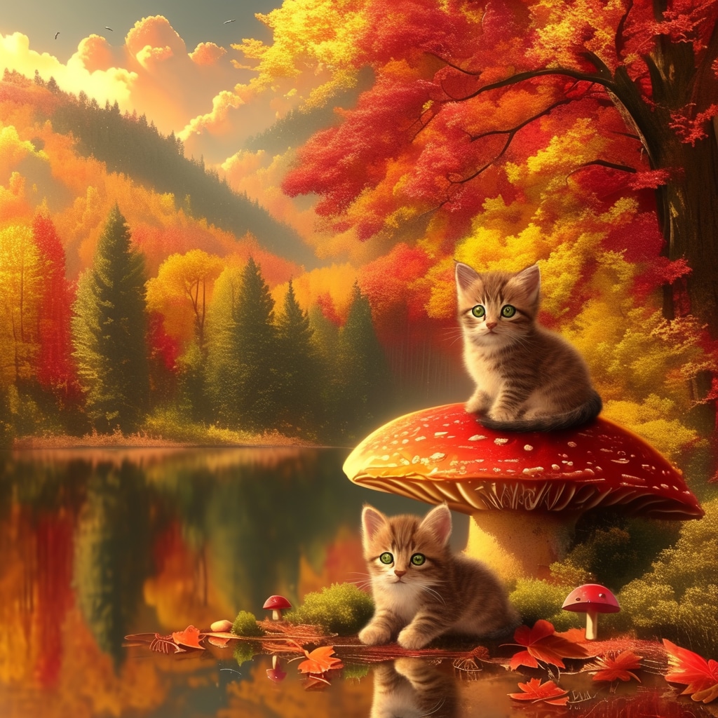 きのこの上の秋 | の人気AIイラスト・グラビア