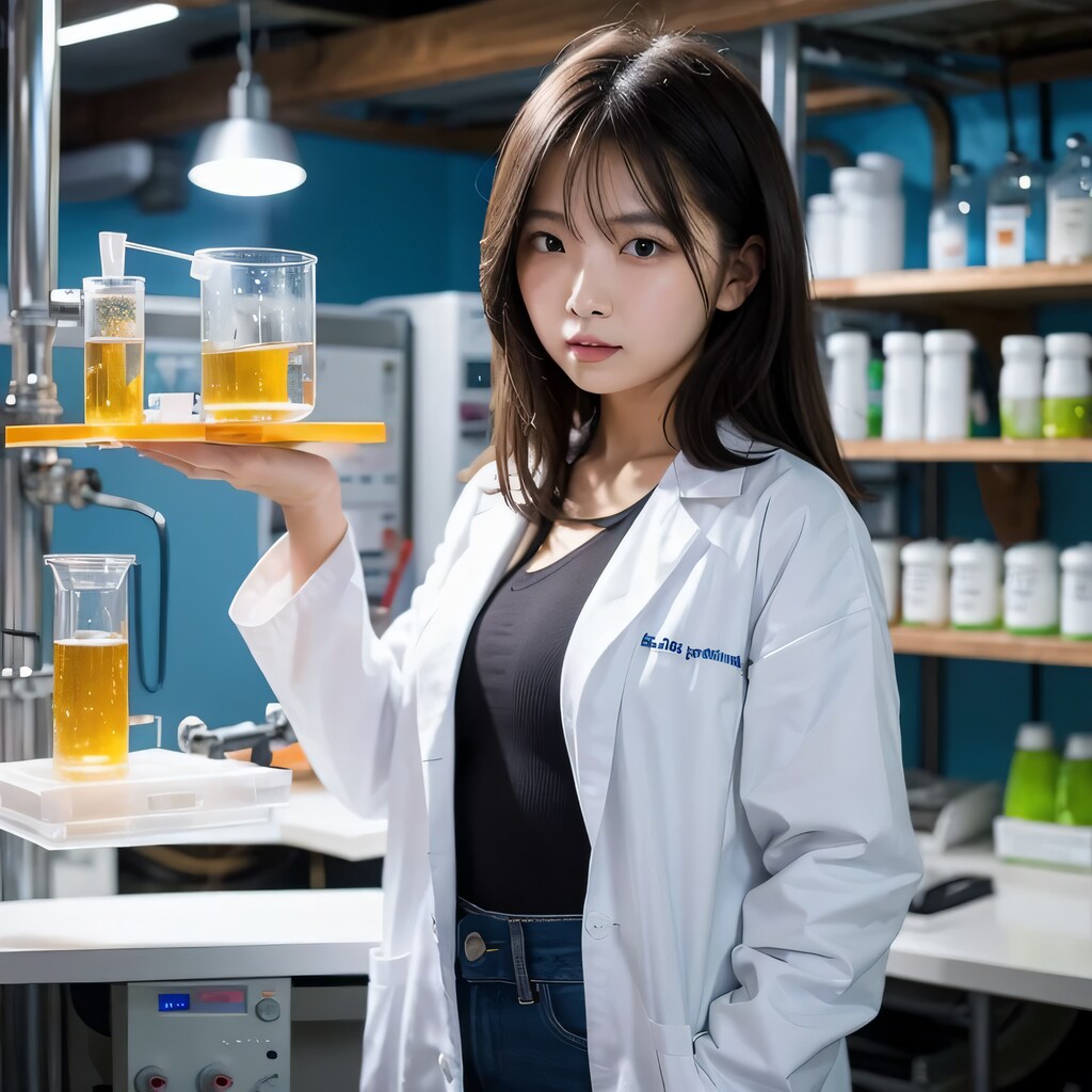 黒髪ロングで白衣の美女１１８