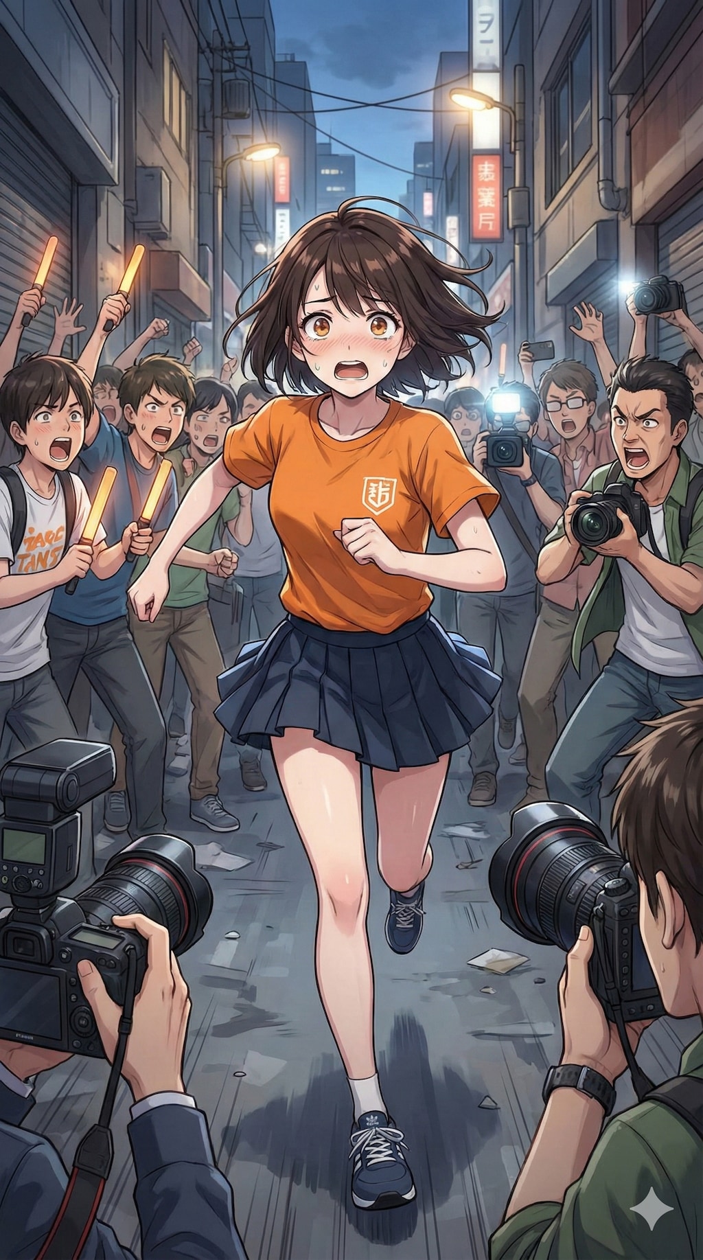 ファンやマスコミをまく凪ちゃん