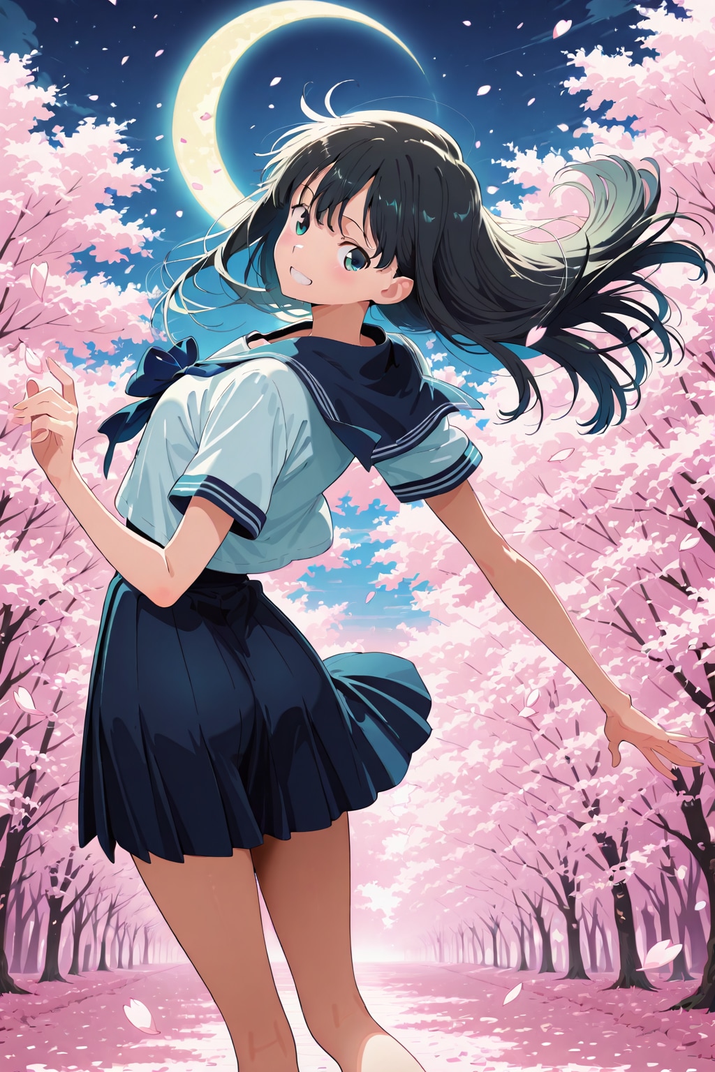 夜桜 | の人気AIイラスト・グラビア