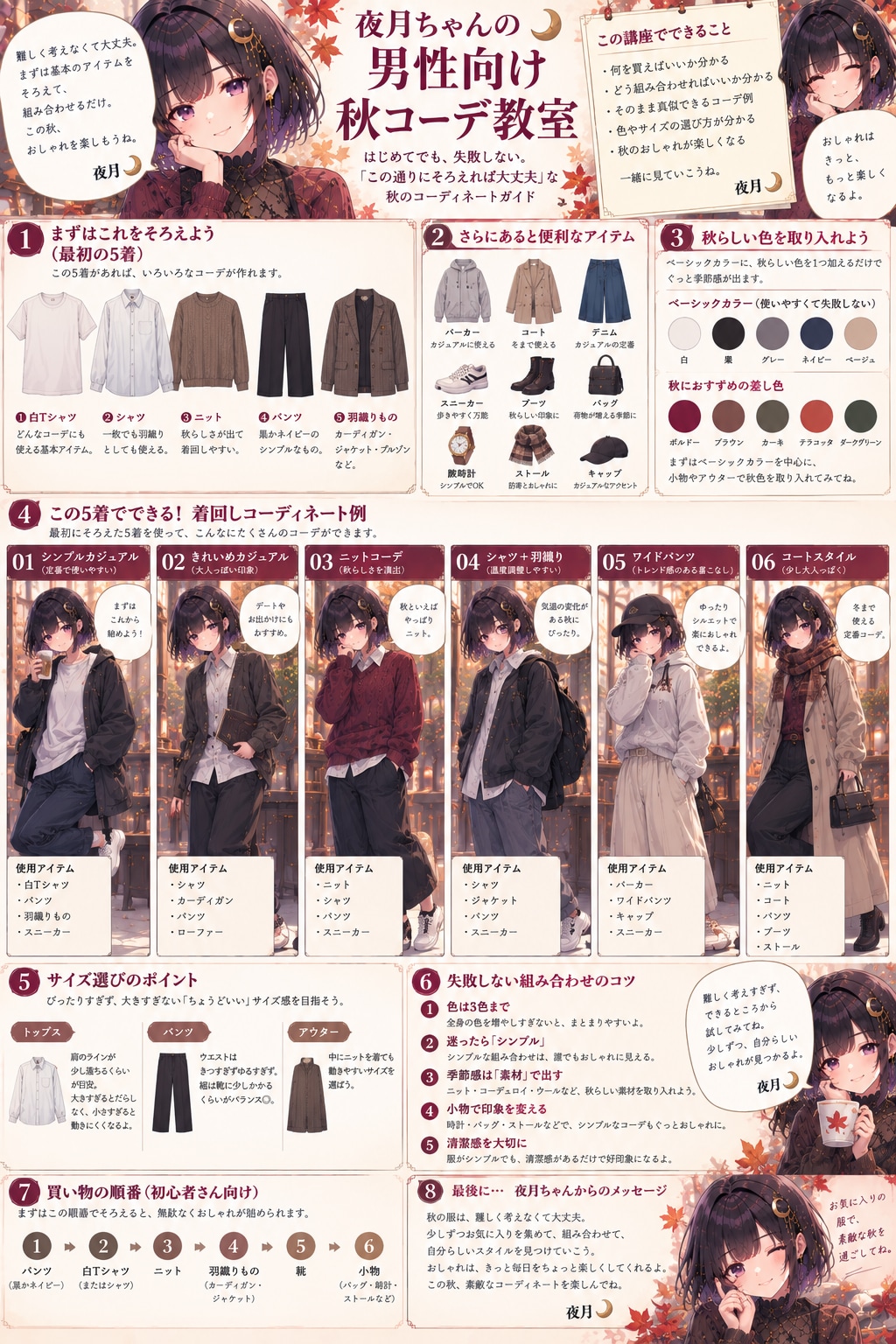 夜月ちゃんの秋服の選び方講座