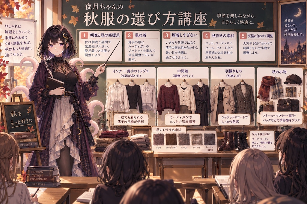 夜月ちゃんの秋服の選び方講座