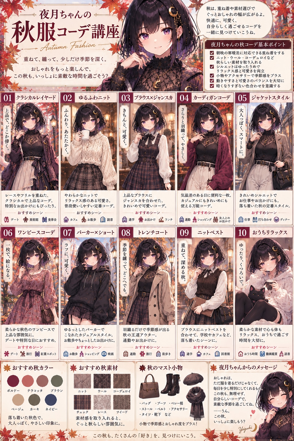 夜月ちゃんの秋服の選び方講座