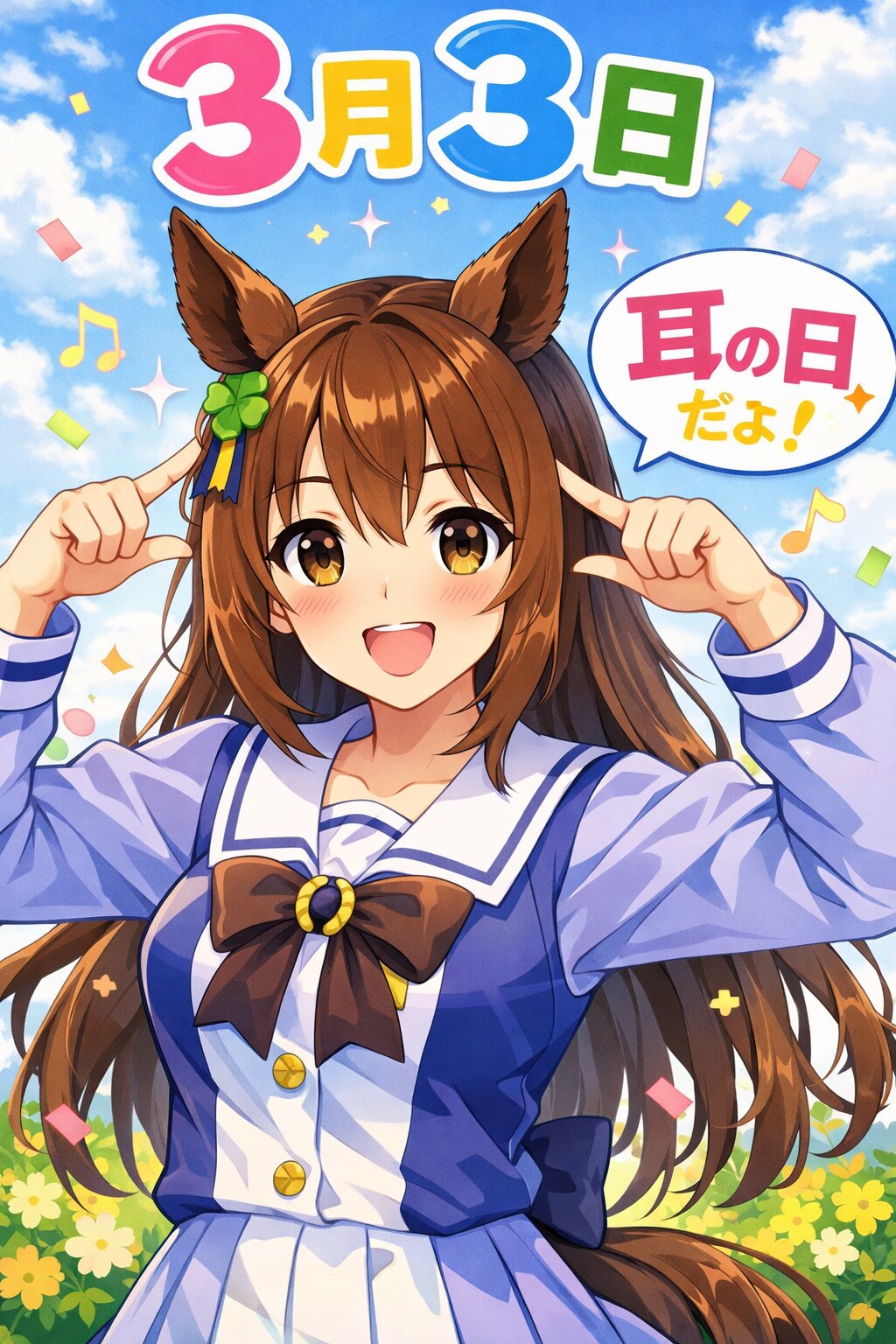 今日は何の日、耳の日で、 | の人気AIイラスト・グラビア