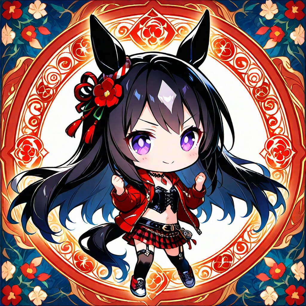 ちびトウコディアンシーさん (カラーインク絵風)