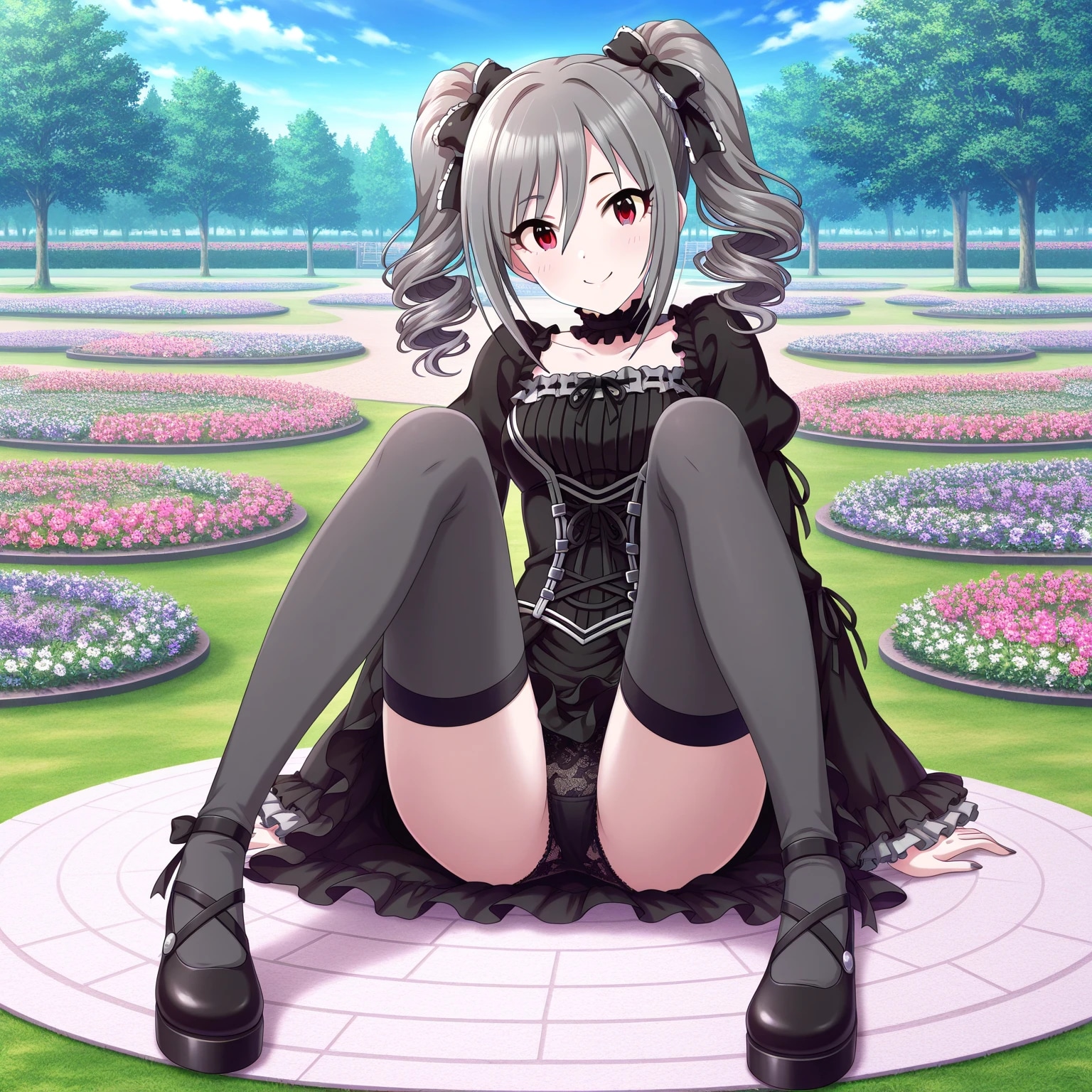 神崎蘭子【座りパンチラ】