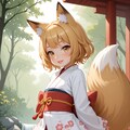 我が家の「のじゃロリ狐様」『存分にモフるが良いぞ』(=^..^=) 11枚目