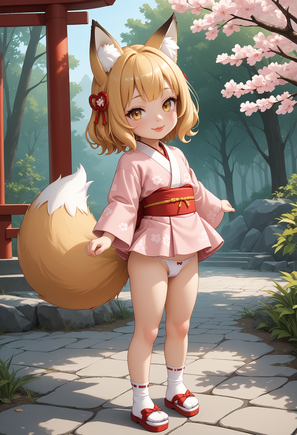 我が家の「のじゃロリ狐様」『存分にモフるが良いぞ』(=^..^=)
