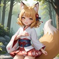 我が家の「のじゃロリ狐様」『存分にモフるが良いぞ』(=^..^=) 8枚目