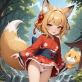 我が家の「のじゃロリ狐様」『存分にモフるが良いぞ』(=^..^=) 5枚目