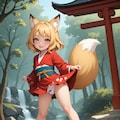 我が家の「のじゃロリ狐様」『存分にモフるが良いぞ』(=^..^=) 7枚目
