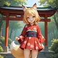 我が家の「のじゃロリ狐様」『存分にモフるが良いぞ』(=^..^=) 10枚目