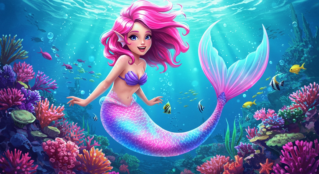 発光の人魚少女_ImageFX