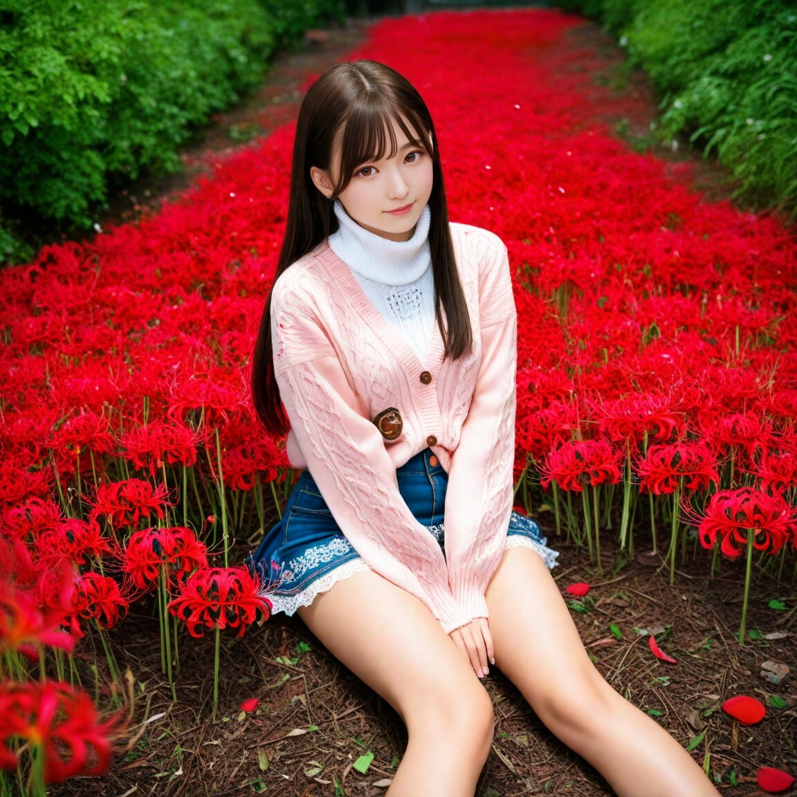 Spider lily flower Girl | の人気AIイラスト・グラビア