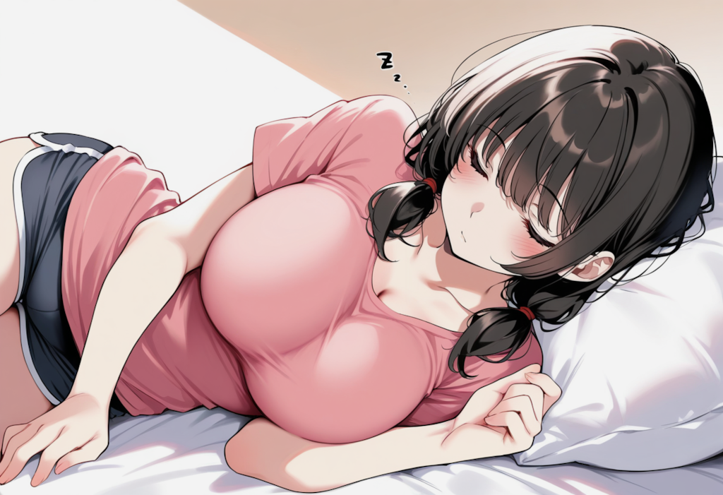 なかなか起きない、なつきちゃんの別カット