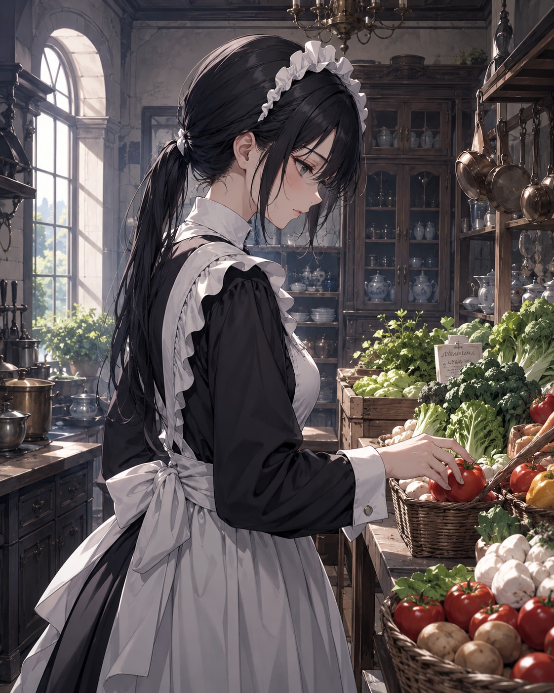 野菜も食べさせないと | の人気AIイラスト・グラビア