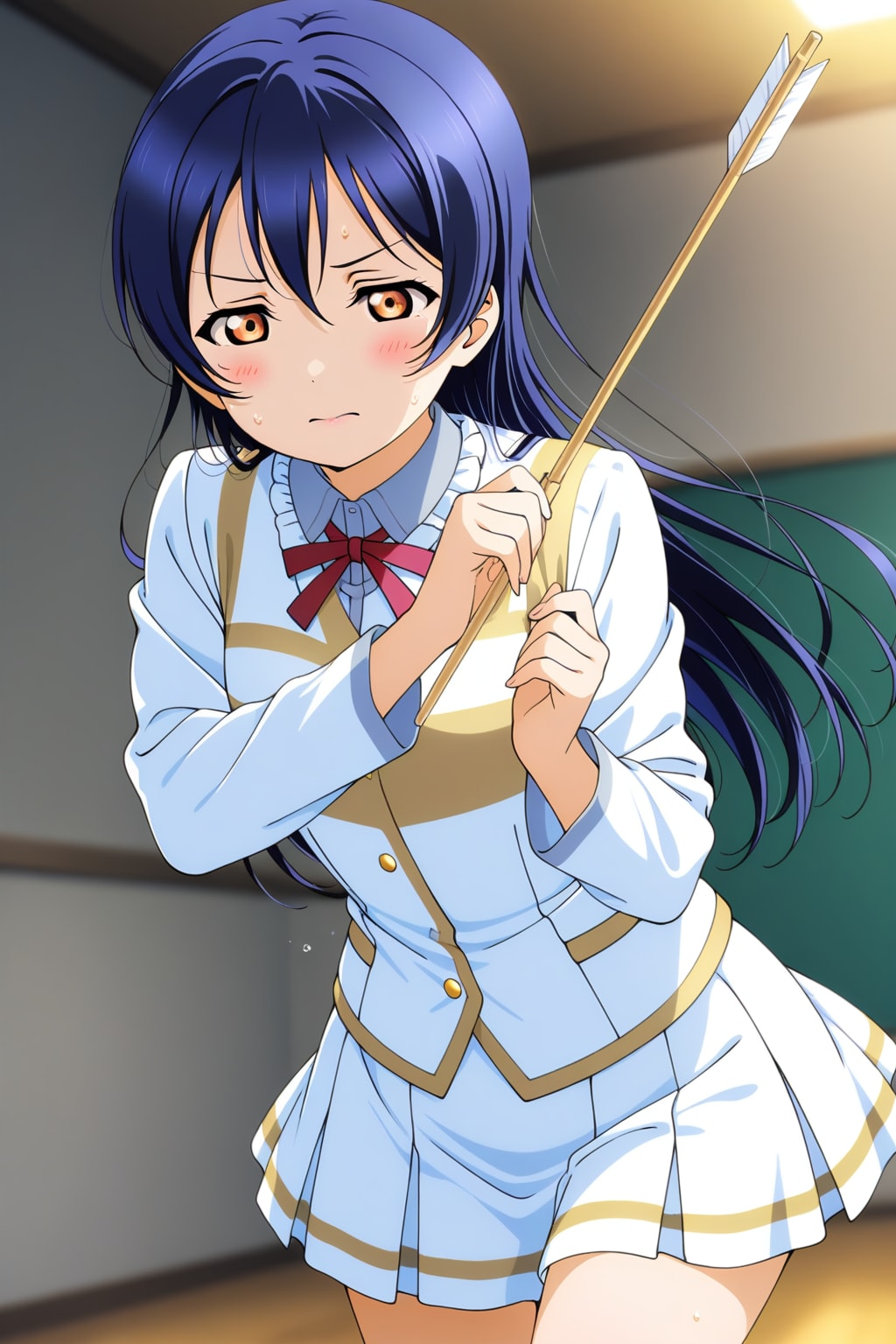 あか抜けな表情の海未ちゃん🏹❤️