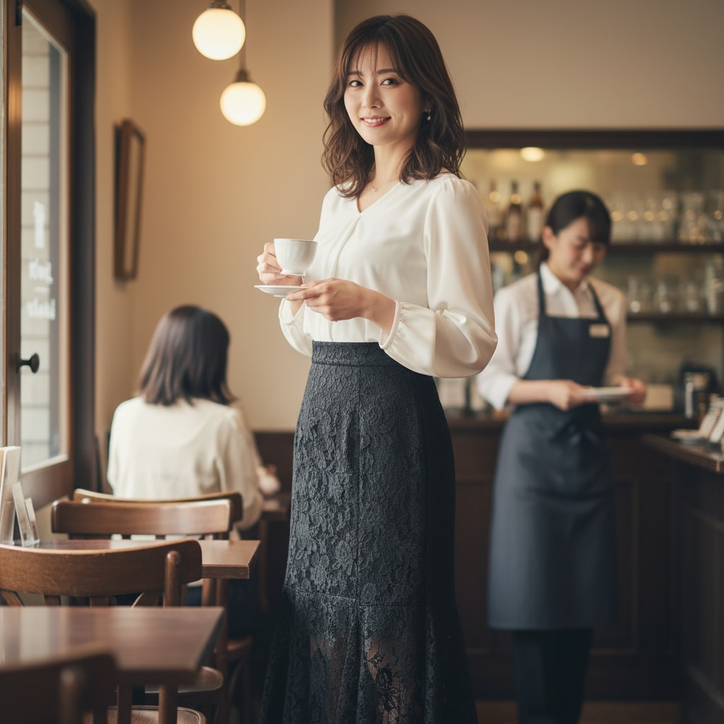 喫茶店でのんびりと