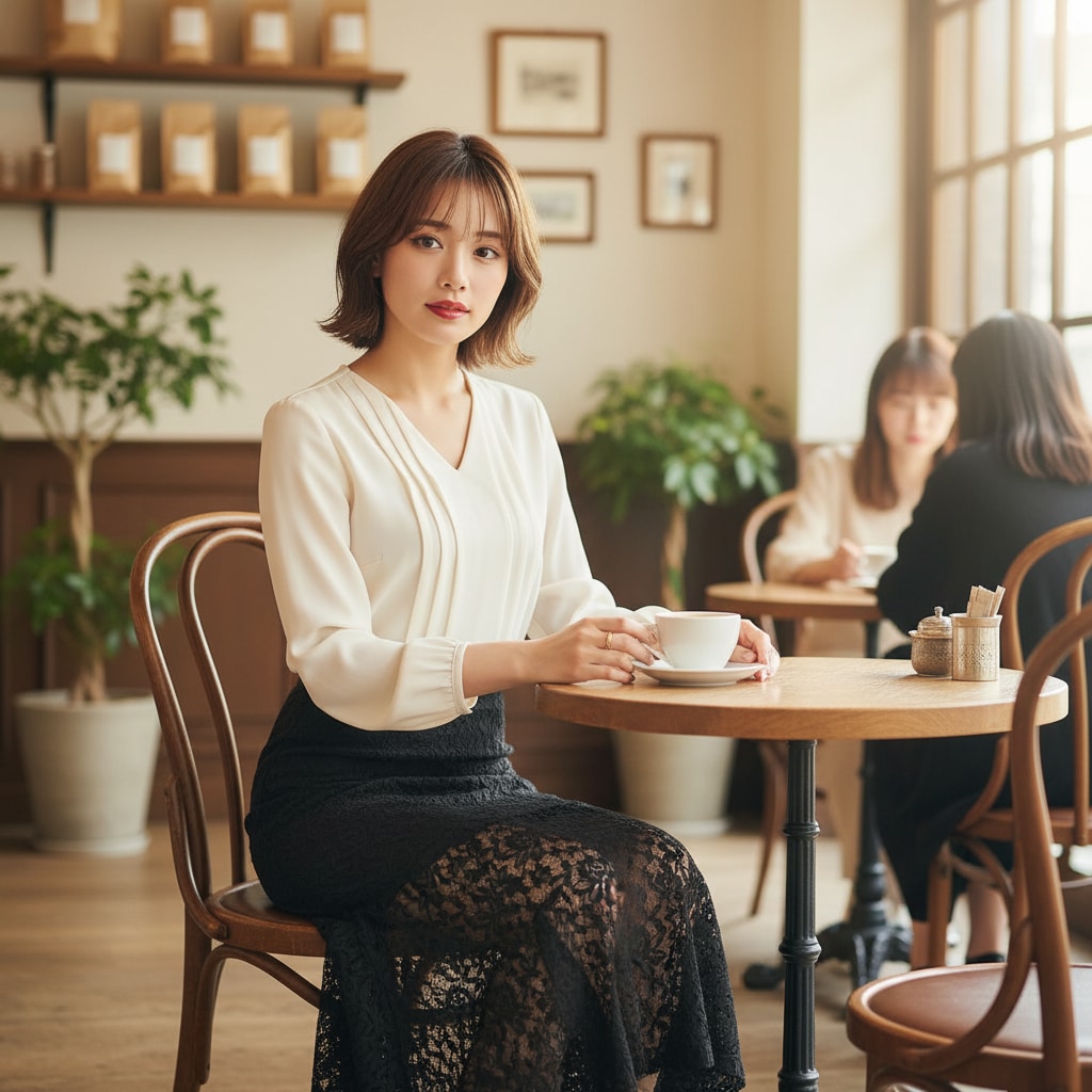 喫茶店でのんびりと