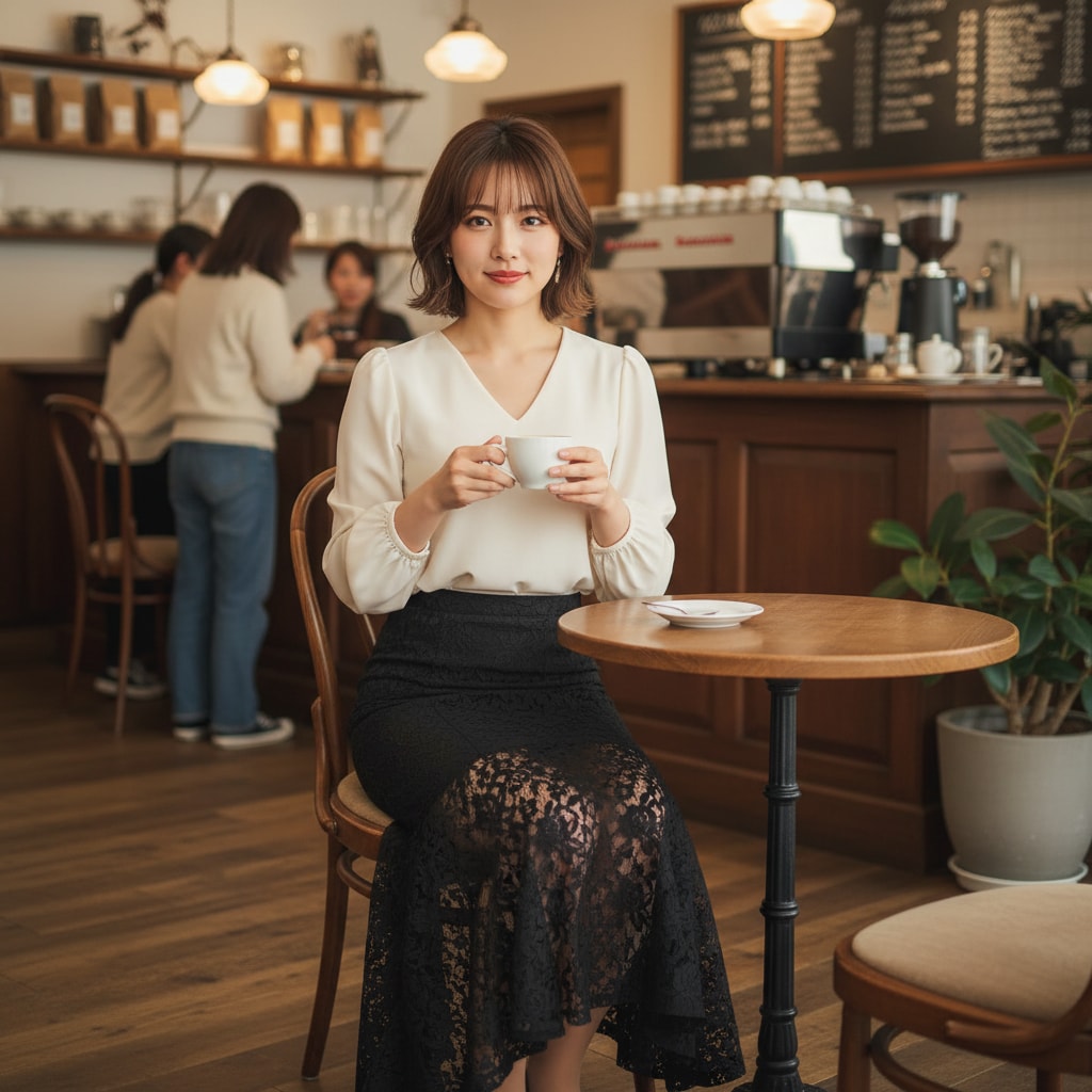 喫茶店でのんびりと