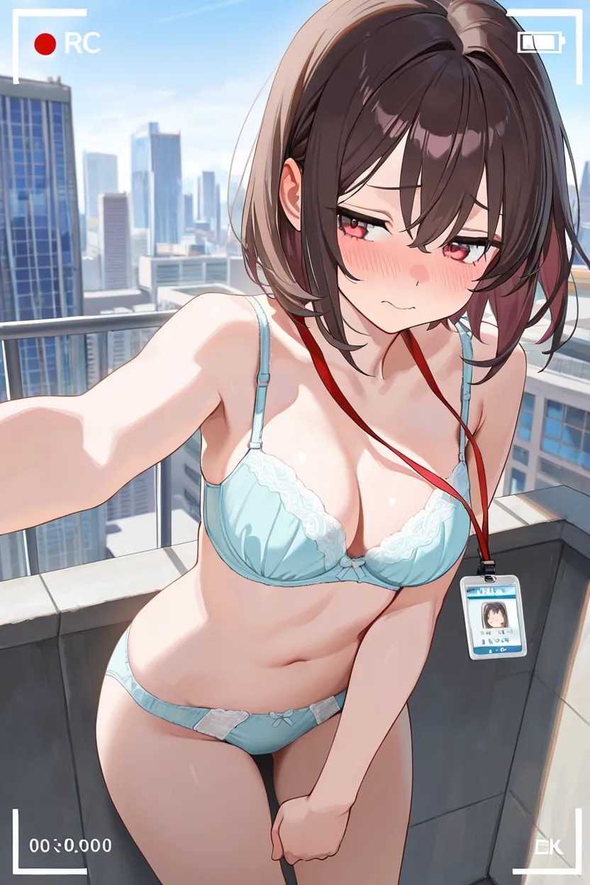 弱みを握った職場の同僚を屋上でおもちゃに