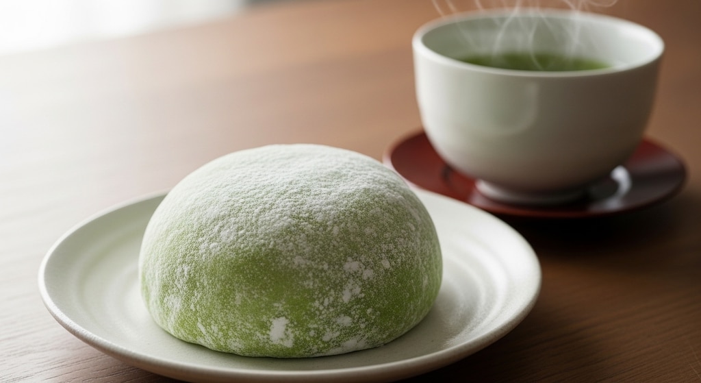 デザートの抹茶大福