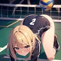 四つん這いバレー部員 3枚目