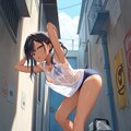 路地裏のエッチな女の子 11枚目
