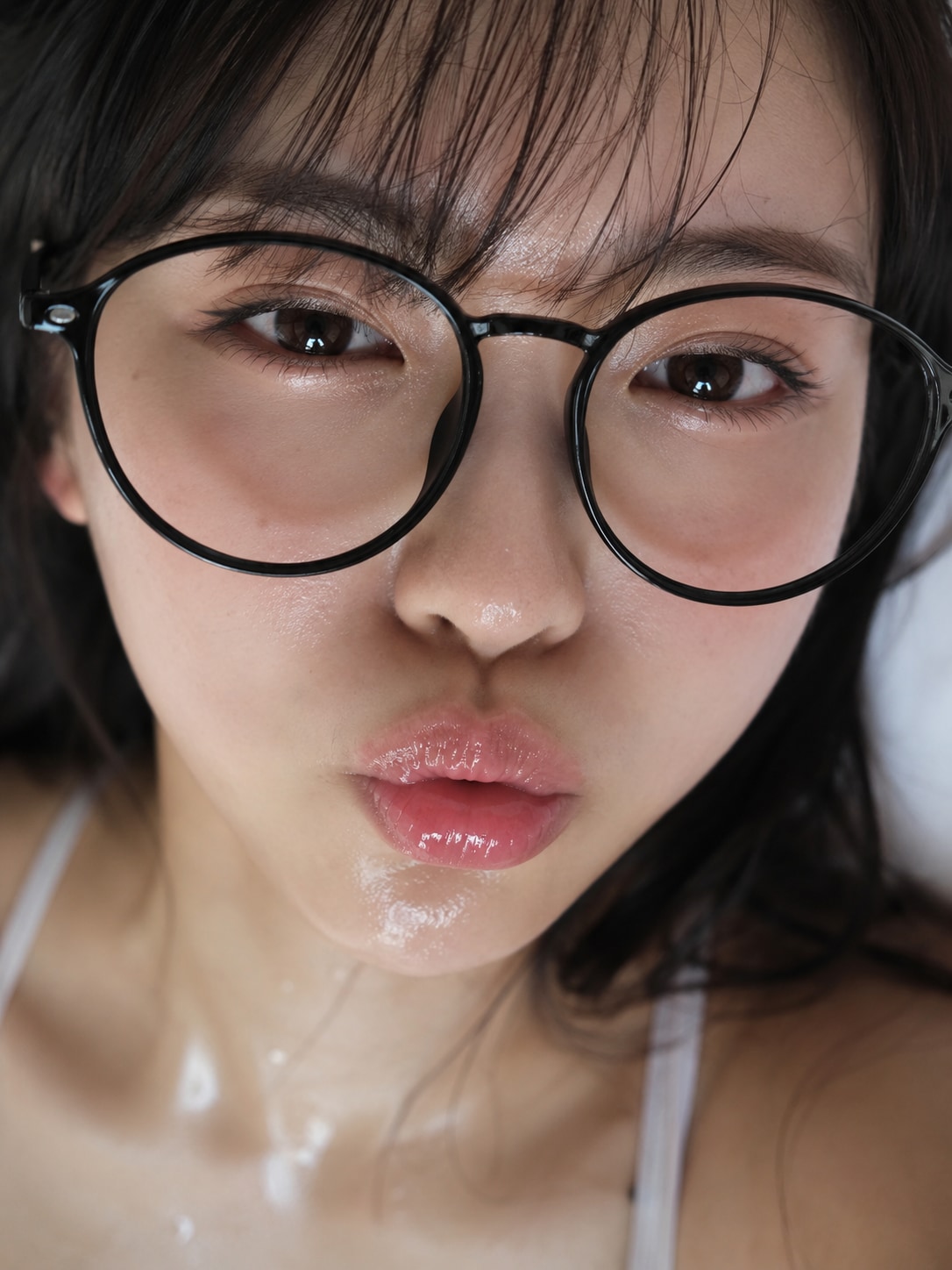 エロい唇と眼鏡