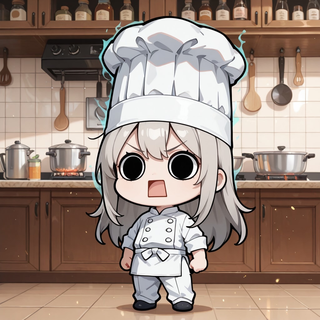 厨房に立ってしまいよったシェフえらいこっちゃ嬢