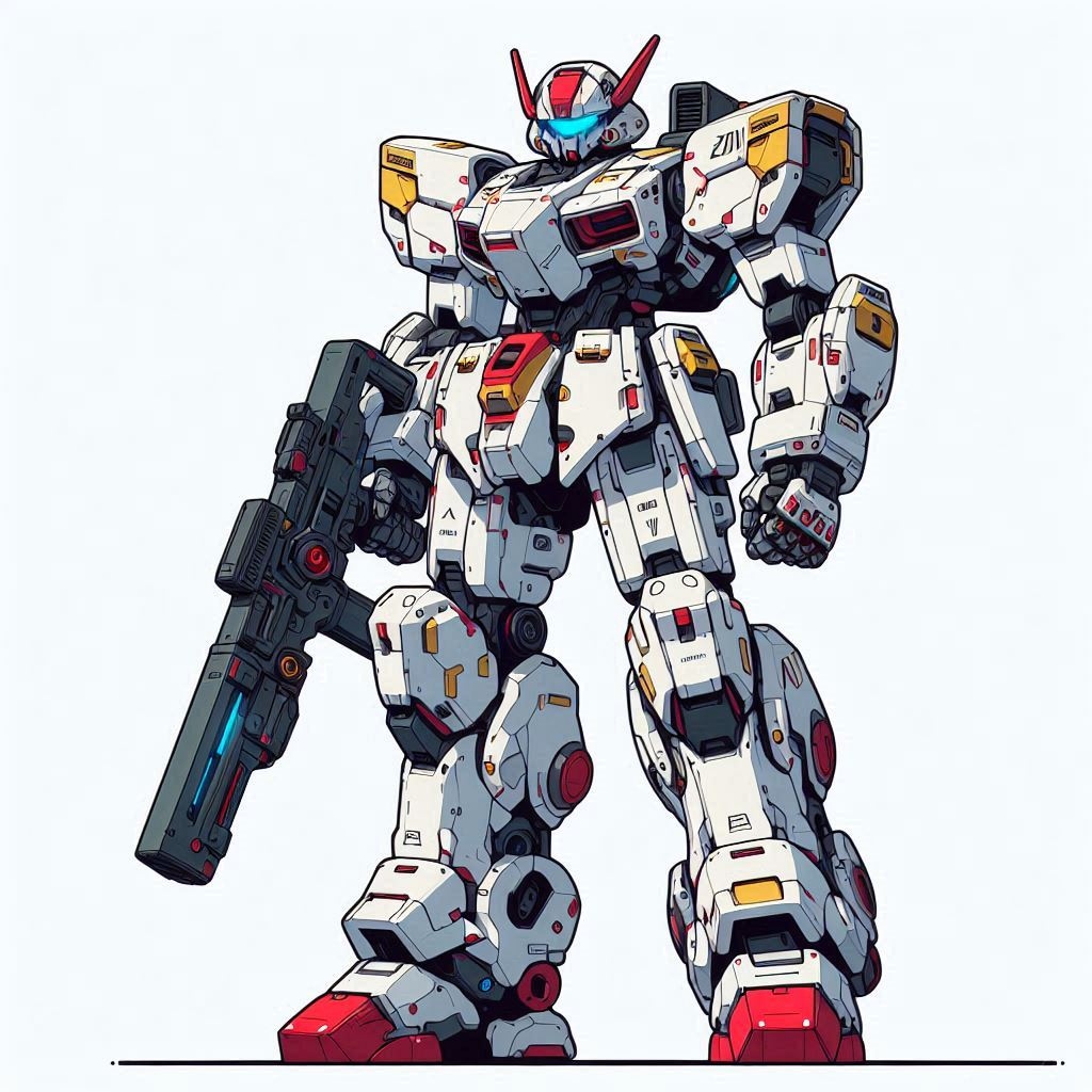 AIガチャ戦機　量産機 立ち絵＆フィギア（基本カラー／ロービジビリティカラー）＆カード