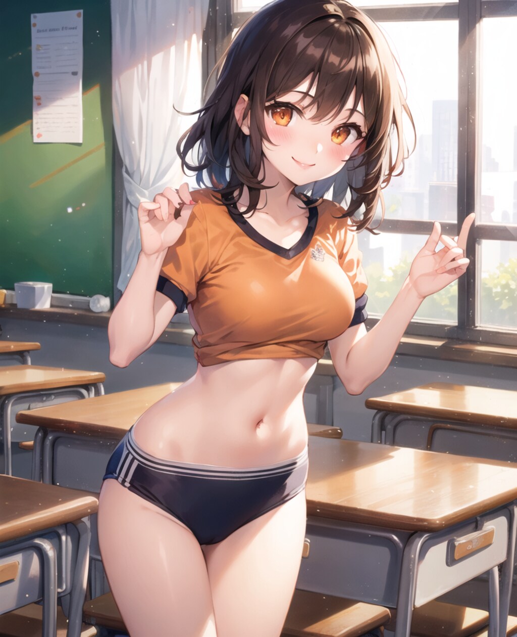 9枚 愛ちゃんの"いけない"ブルマ写真集