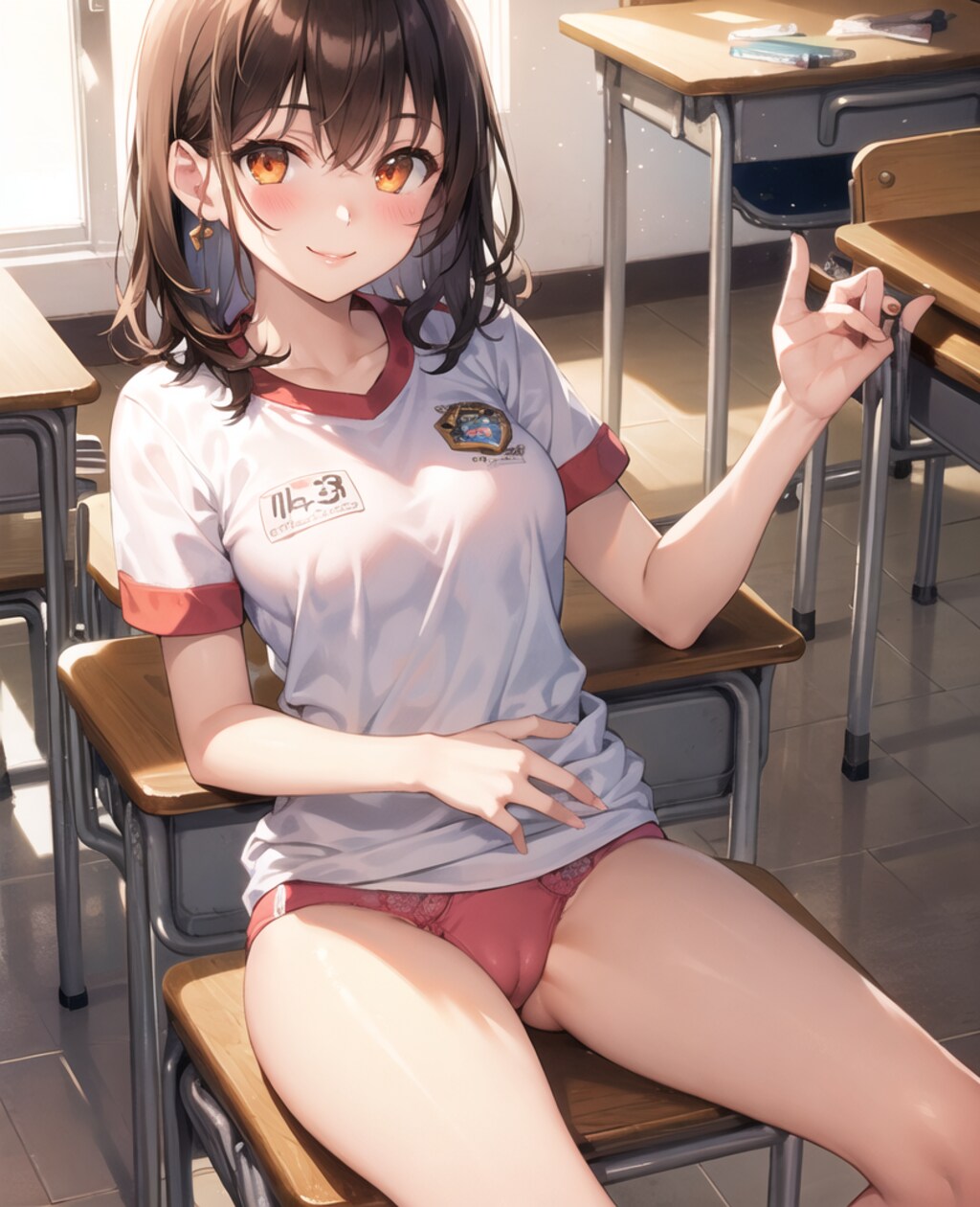 9枚 愛ちゃんの"いけない"ブルマ写真集