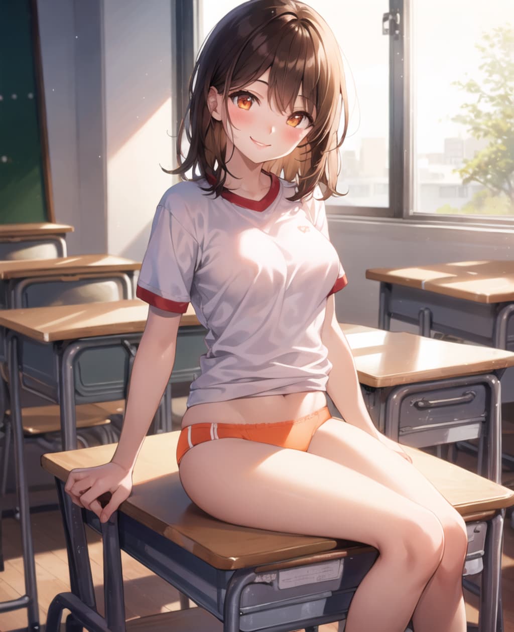 9枚 愛ちゃんの"いけない"ブルマ写真集