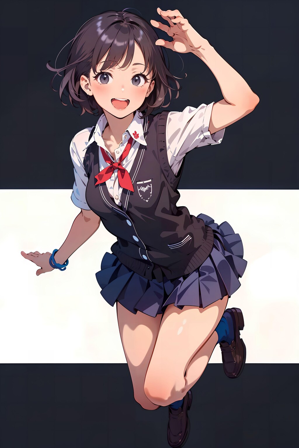 【01】High School Girl [Black Short Hair]