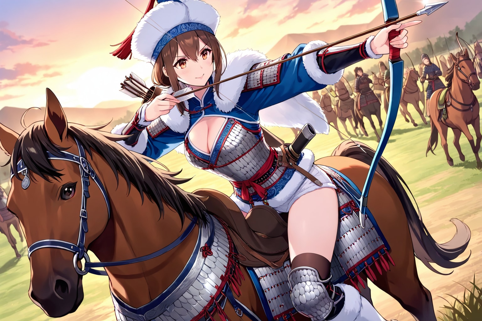 妙齢の遊牧騎兵