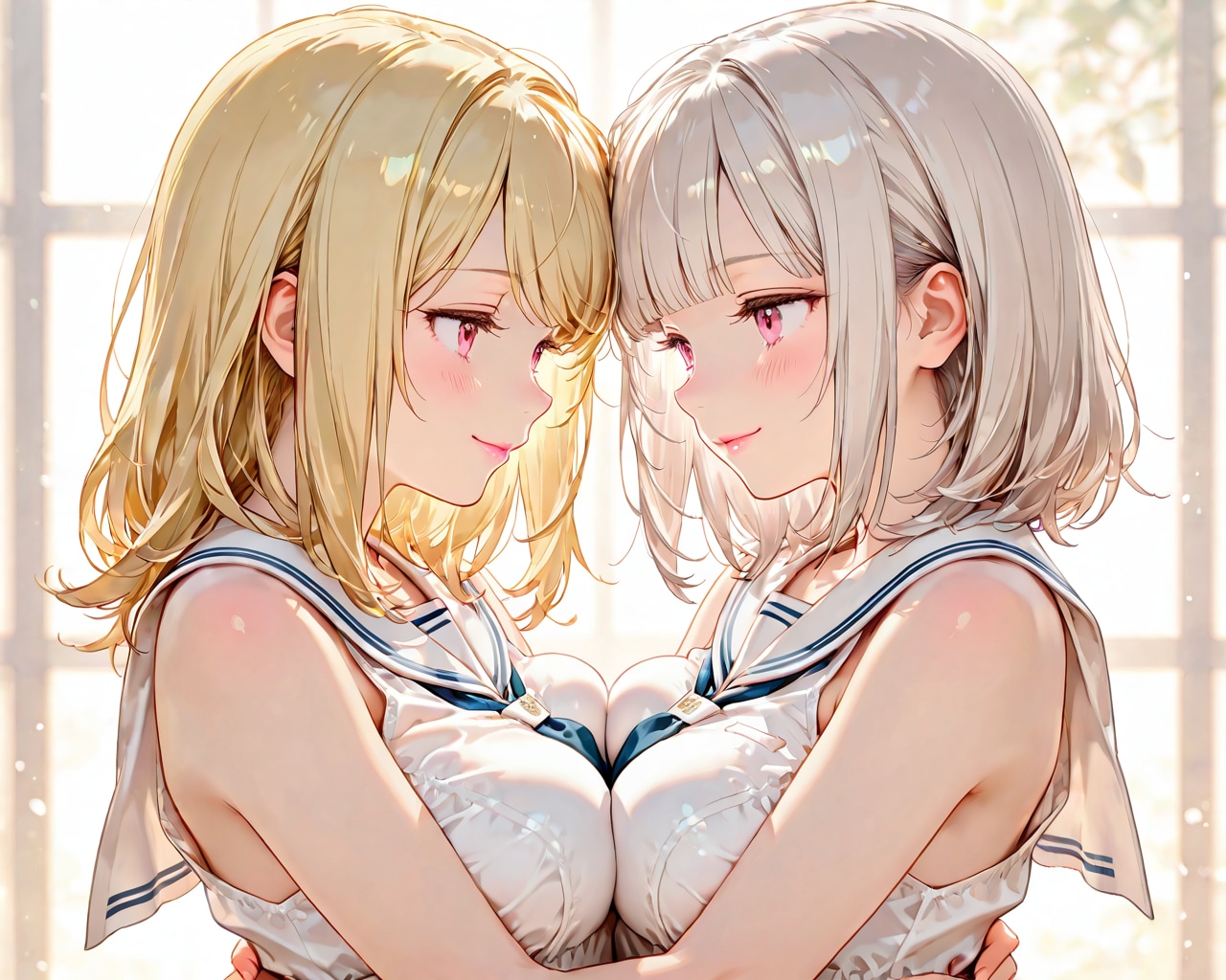 合わせ | の人気AIイラスト・グラビア