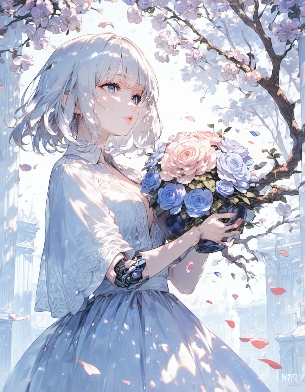 Bouquet of Pale Roses