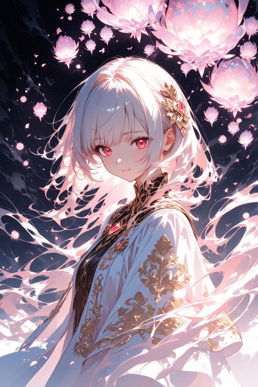 星蓮に祝福されし白の巫女 | の人気AIイラスト・グラビア