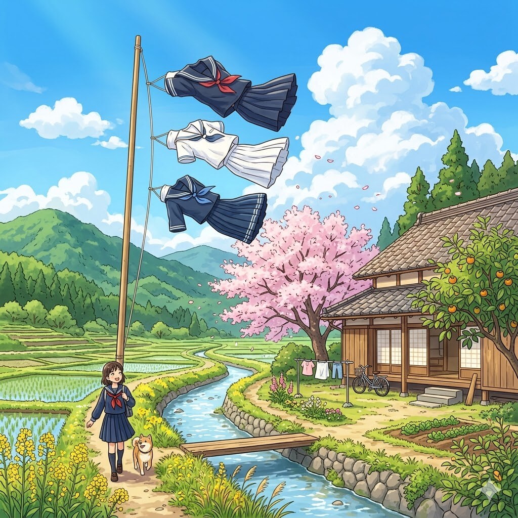 セーラー服のぼり