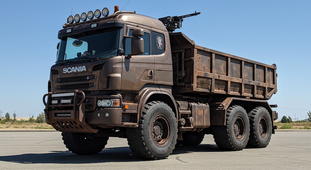 スカニア軍用車ダンプ