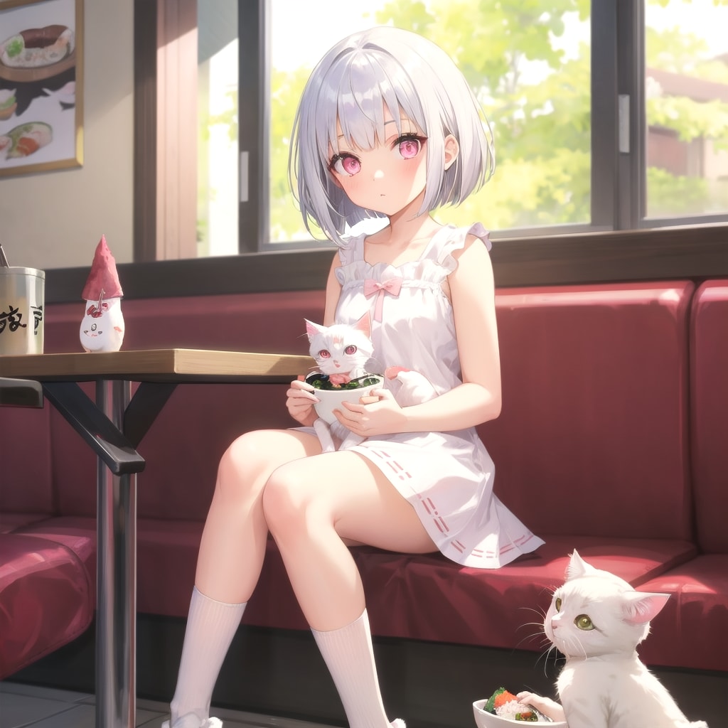 白い子猫も出してみた