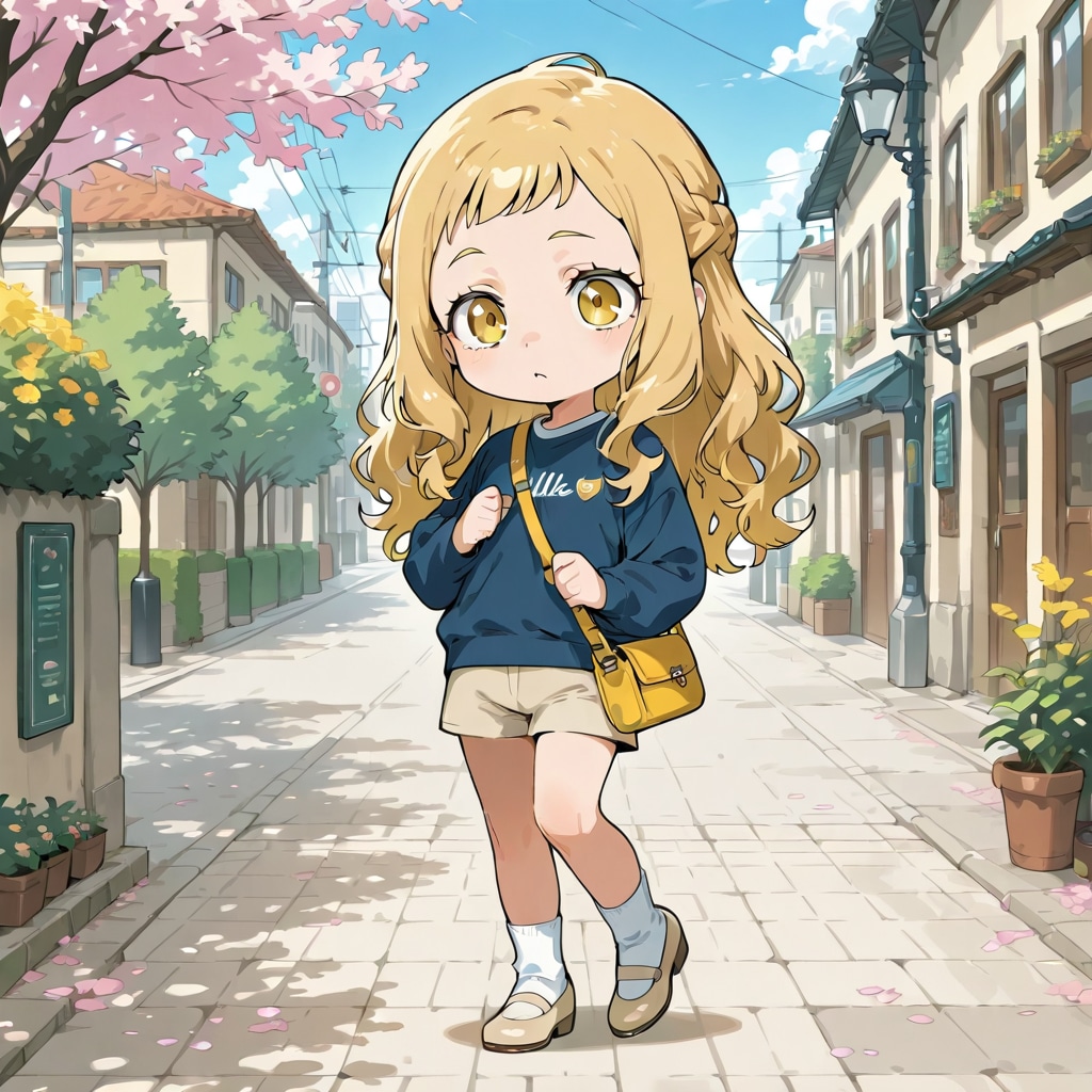 ちびキャラ　春の装い② | の人気AIイラスト・グラビア